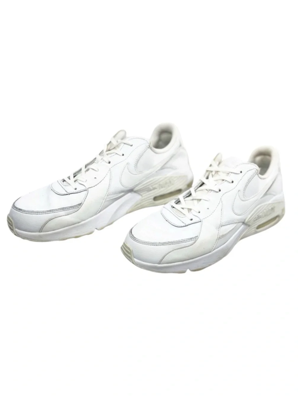 Nike Air Max Excee White Leather Training Shoes Mens Size 13 Comfort